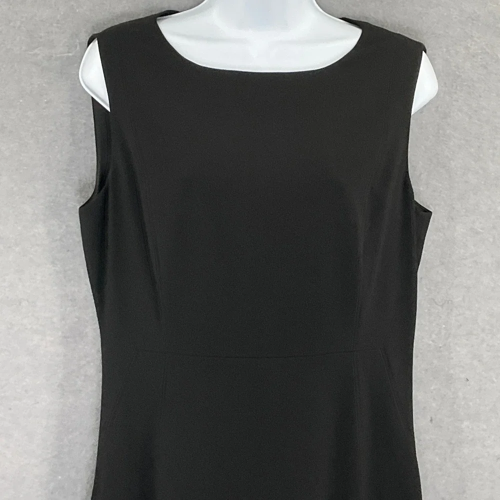 Tahari Dress Womens Sz 10 Black Sleeveless Sheath Dress Career Formal‎ Capsule